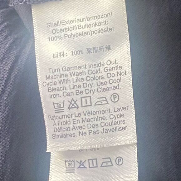 DKNY Navy Boat Neck Flutter Sleeve Dress. Size 8. - Picture 12 of 12